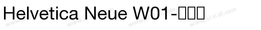Helvetica Neue W01字体转换